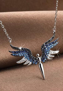 Řetízkový náhrdelník s přívěskem anděla (BD1003)