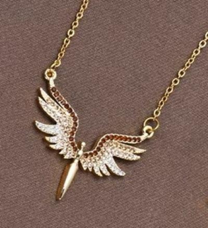 Řetízkový náhrdelník s přívěskem anděla (BD1010)
