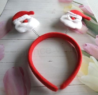 Vánoční čelenka do vlasů mikuláš (H725)