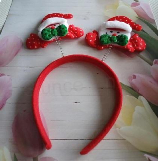 Vánoční čelenka do vlasů mikuláš 1 (H730)