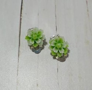 Kytičkové náušnice klipsny (BB915)