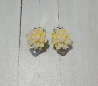 Kytičkové náušnice klipsny (BB917)