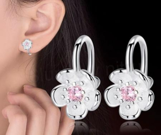 Květinový klip na náušnice bez piercingu (BB928)