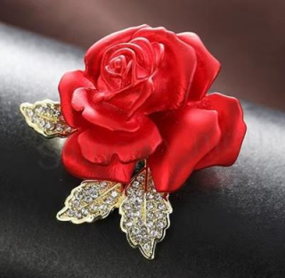 Květinová brož růže, kytička (HB127)