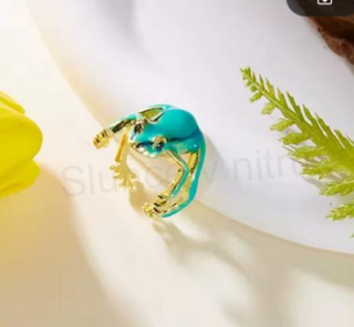 Roztomilý otevřený žabí prsten (BP576)