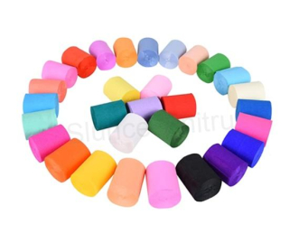 Krepový papír, serpentýna 30 barev 5 cm x 10 m (E1059)