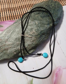 Bohémský Y‑Design tyrkysový náhrdelník – nastavitelný, dámský (BD1035)