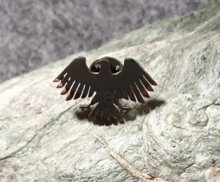 Nerezová klopová brož – orel (HB132)