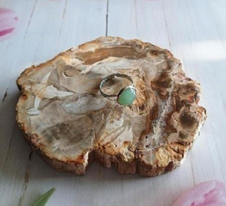 Nastavitelný prsten s avanturínem, velikost 54, minerál 10 mm (X2181)