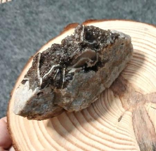 Ametyst – morion drúza 191 g – Česká republika (X2194)