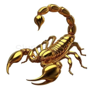 Samolepicí vinylová nažehlovací nášivka – štír 8,5 × 7 cm (C860)