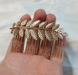 Hřeben do vlasů zlatý (H748)