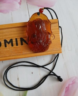 Jantarový náhrdelník s Pannou Marií (PP223)