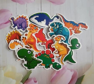 Samolepky na papír – dinosaurus mix 5 kusů (E1062)