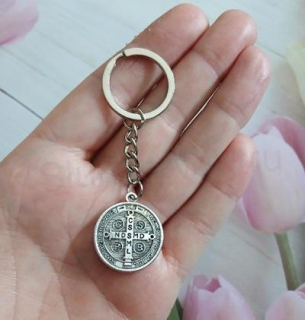 Klíčenka – přívěsek na klíče Svatý Benedikt (H774)