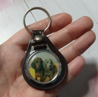 Klíčenka – přívěsek na klíče Pejskové – kůže (D766)