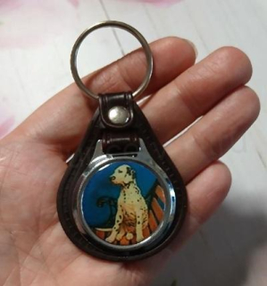 Klíčenka – přívěsek na klíče Pejsek – kůže (D768)