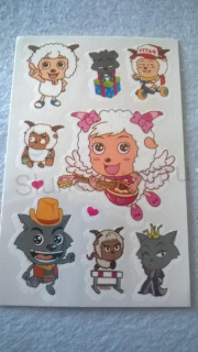 Voděodolné, dočasné tetovaní Ovečka Shou (E81)