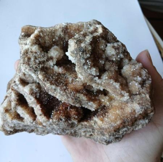 Mřížkový (Lamelární) křemen – Boxwork Quartz – sběratelská drúza (950 g) (X2224)