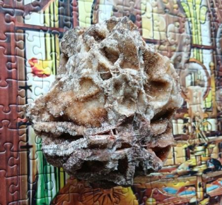 Mřížkový (Lamelární) křemen – Boxwork Quartz – sběratelská drúza (470 g) (X2233)