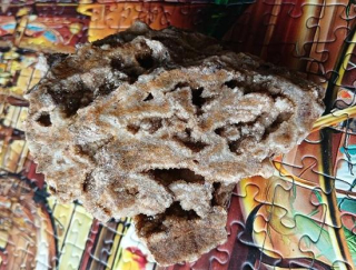 Mřížkový (Lamelární) křemen – Boxwork Quartz – sběratelská drúza (410 g) (X2235)