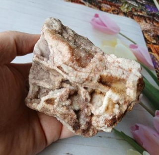 Mřížkový (Lamelární) křemen – Boxwork Quartz – sběratelská drúza (410 g) (X2237)