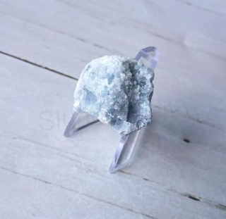 Minerální kámen modrý kalcit drúza (15 g) (X2245)