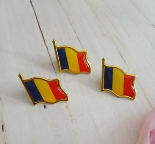 Odznak brož vlajka Rumunsko (ME69)