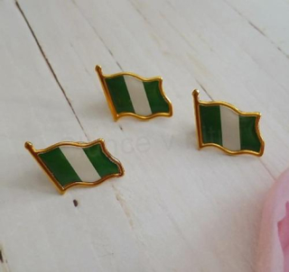 Odznak brož vlajka Nigérie (ME70)