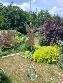 Sluneční lapač anděl 3D – K9 Crystal, 400 mm (BD1065)