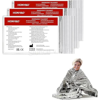 Záchranné termo fólie 210×160 cm – 3 ks (L79)
