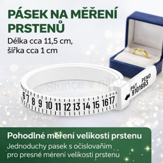 Pásek na měření velikosti prstenů (L87)