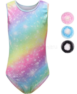 Dětský gymnastický dres Rainbow – 3–4 roky (W273)