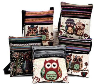 Dámská, dívčí kabelka, taška Sovičky sova (H50)