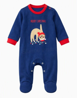 Dětské body modré – velikost 0–3M (W278)