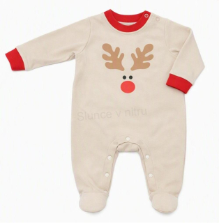 Dětské body béžové – velikost 0–3M (W280)