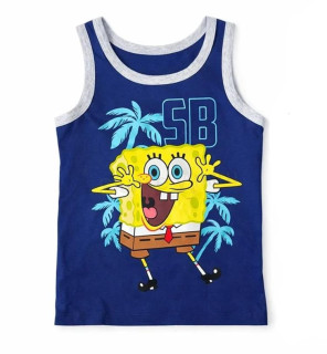 Dětské tílko SpongeBob tmavě modré velikost 122–128 (W292)