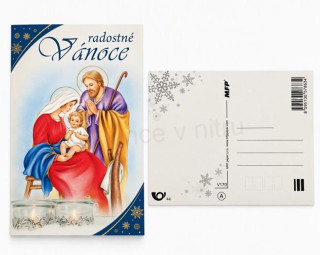 Vánoční pohled Radostné Vánoce 15 × 10,5 cm (E1110)