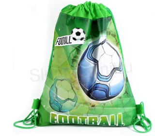 Stahovací taška, sáček na přezůvky football 24 x 37 cm (E107)