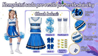 Dámský kostým roztleskávačky pro děti velikost 10–12 let (W312)