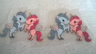 Samolepicí nažehlovací nášivky Jednorožec (C156)