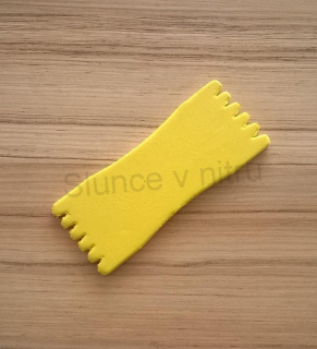 Zásobník na návazce 12 x 4,8 cm žlutá (R7)