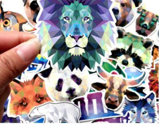 3 D zvířátka samolepky mix 5 kusů (E16)