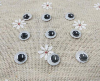 Samolepicí oči 8 mm - 20 ks (C160)