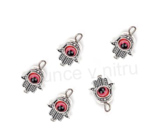 Přívěsek Ruka Fatimy, Hamsa - červené oko  (AA165)