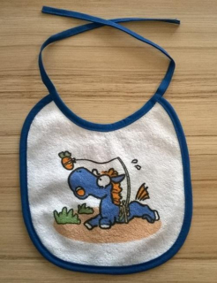 Dětský frote bryndák barevný (W24)