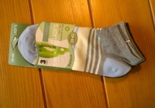 Dámské bambusové kotníkové ponožky 3 páry - vel. 39 - 42 (K33)