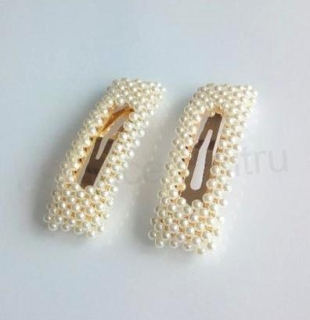 Perlová, prolamovací spona, sponka do vlasů (H8)