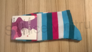 Dívčí bavlněné ponožky vel.34-36 (W52)