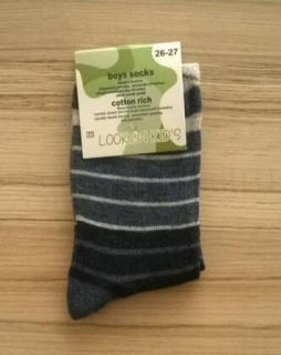 Chlapecké bavlněné  ponožky vel.26-27 (W78)